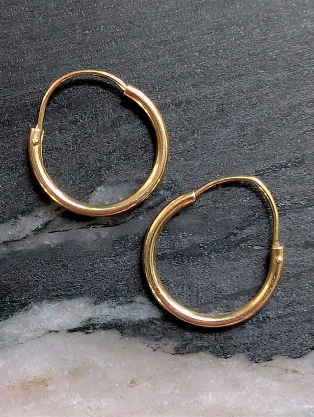 14k Gold Small Hoop Earrings